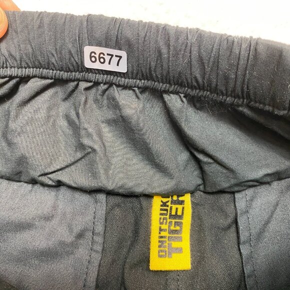 Onitsuka Tiger By Asics Pants Mens S Black Double Waistline Japanese Style - Picture 2 of 10